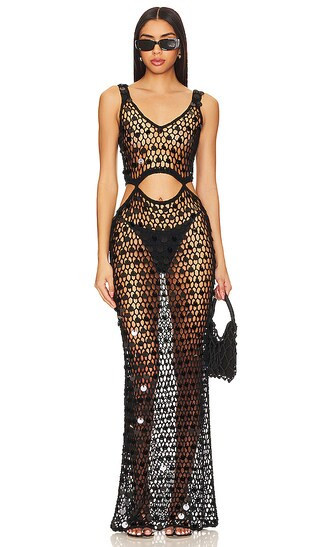 superdown Elena Maxi Dress in Black. - size XS | Revolve Clothing (Global)