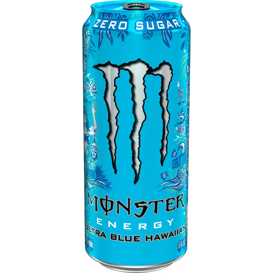 Monster Energy Ultra, Blue Hawaiian, Sugar Free Energy Drink, 16 Fl Oz | Walmart (US)