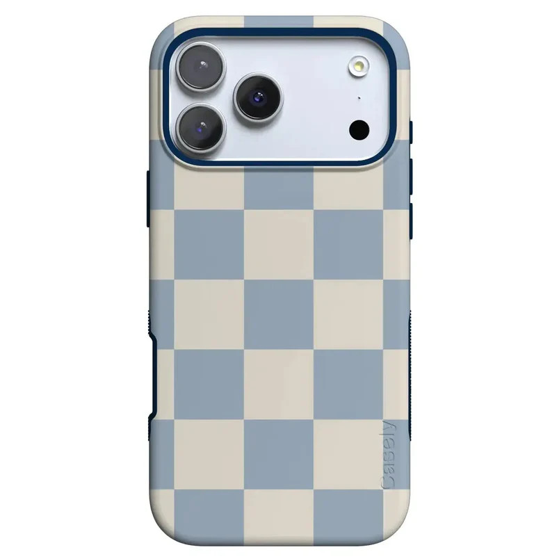 Fit Check   Light Blue Checkerboard Case | CASELY