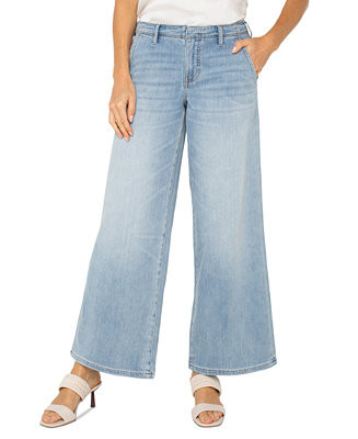 Women's Weekender Mid-Rise Wide-Leg Jeans | Macy's