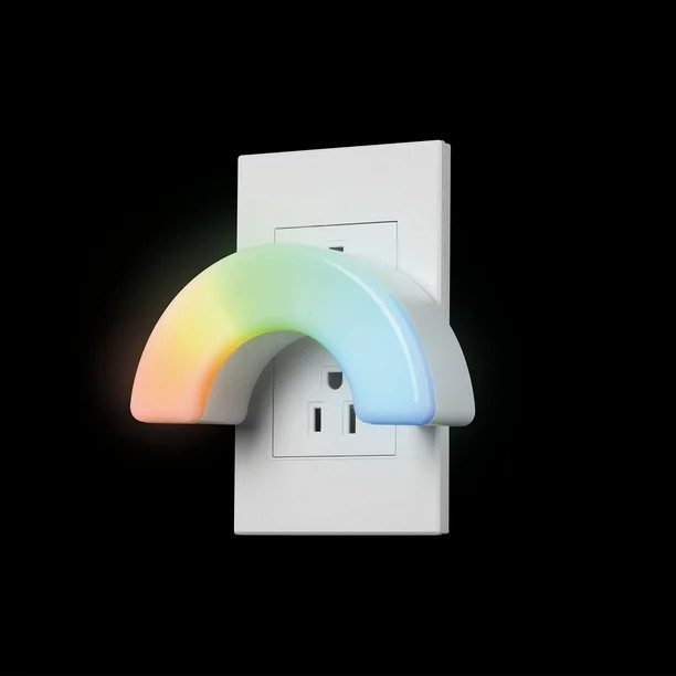 Globe Kima Rainbow Multicolor Always On LED Plug-In Night Light | Walmart (US)