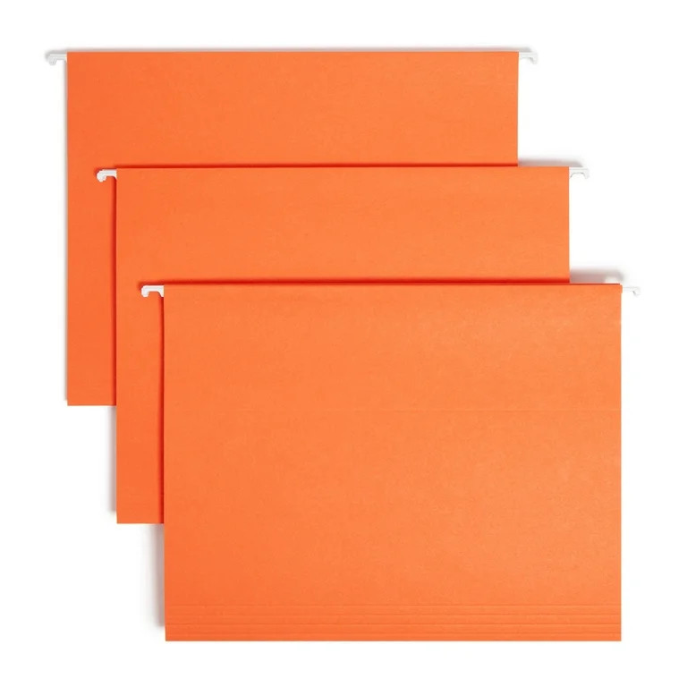 Smead Hanging File Folders with Tab Letter - 8 1/2" x 11" Sheet Size - 1/5 Tab Cut - Top Tab Loca... | Walmart (US)