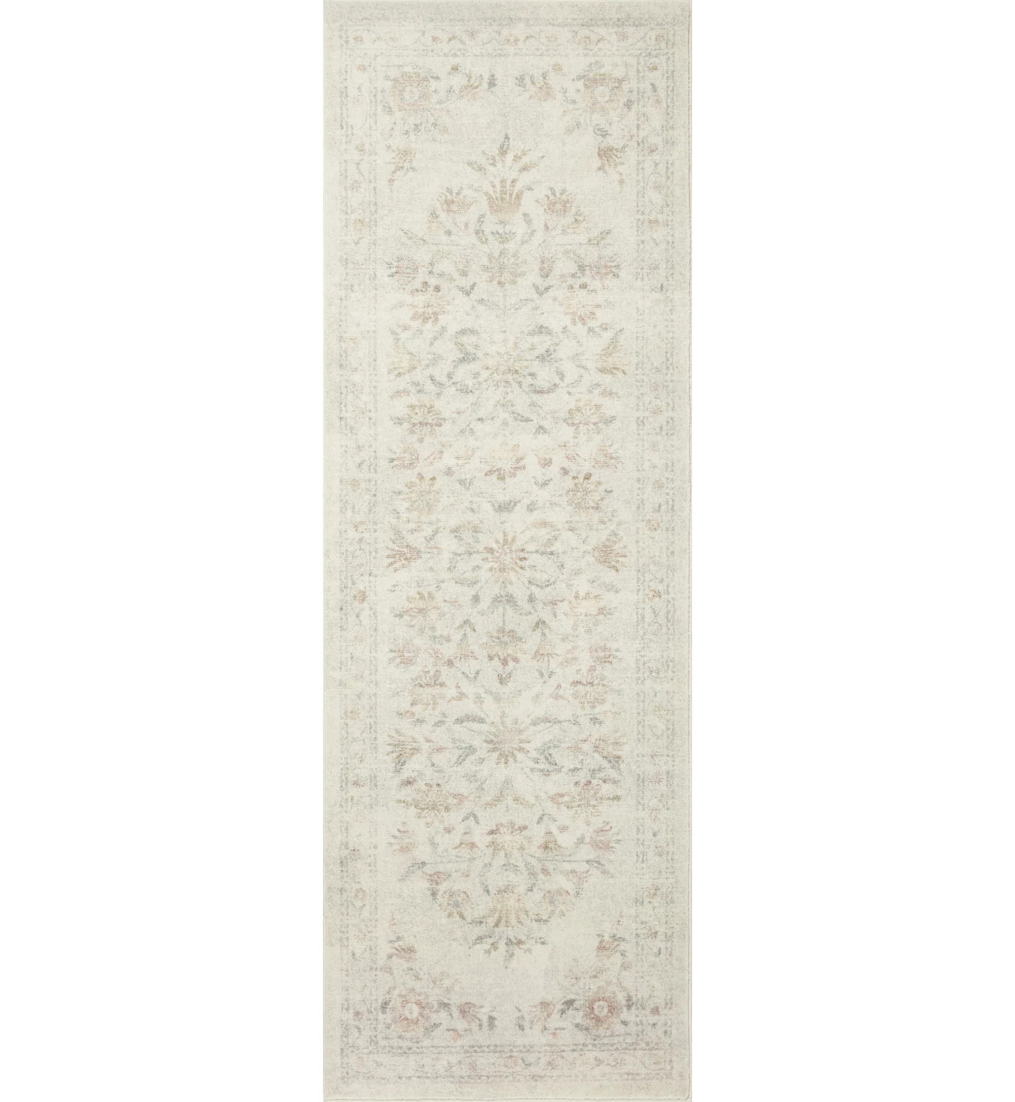 Rifle Paper Co. x Loloi Courtyard Yellow / Multi Area Rug feat. CloudPile | Wayfair North America