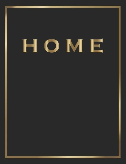 Home : Gold and Black Decorative Book - Perfect for Coffee Tables, End Tables, Bookshelves, Inter... | Walmart (US)