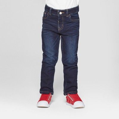 Toddler Boys' Skinny Jeans - Cat & Jack™ Dark Vintage Blue | Target