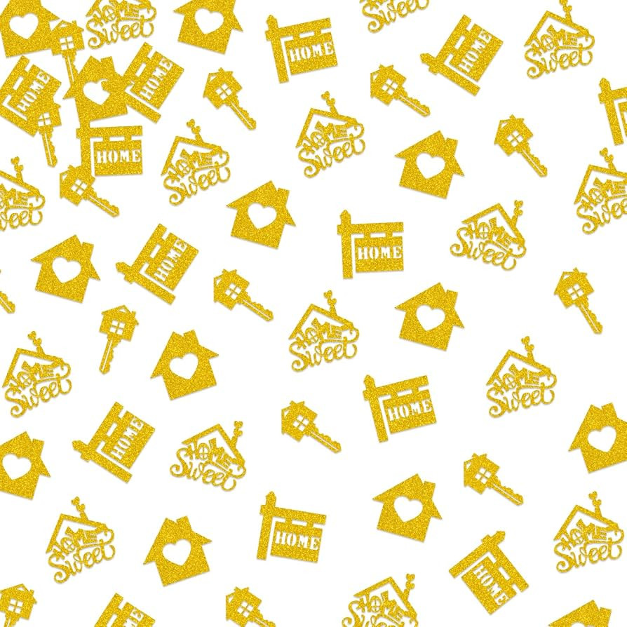 Housewarming Party Decorations, Home Sweet Home Key House Confetti for New Homes Decoration Welco... | Amazon (US)