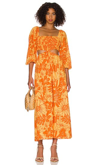 Nadiva Midi Dress in Zani Floral Print | Revolve Clothing (Global)