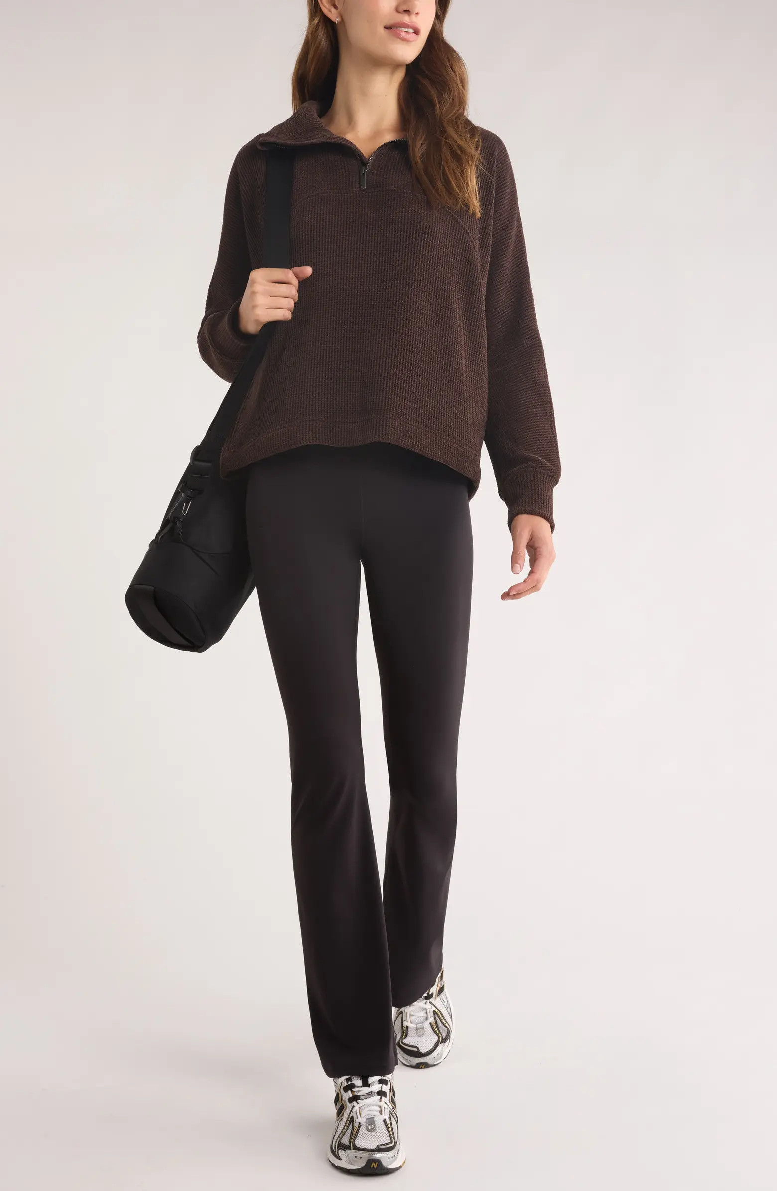Half Zip Waffle Stitch Sweatshirt | Nordstrom