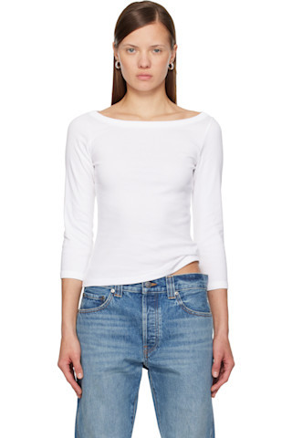White Steffi T-shirt | SSENSE