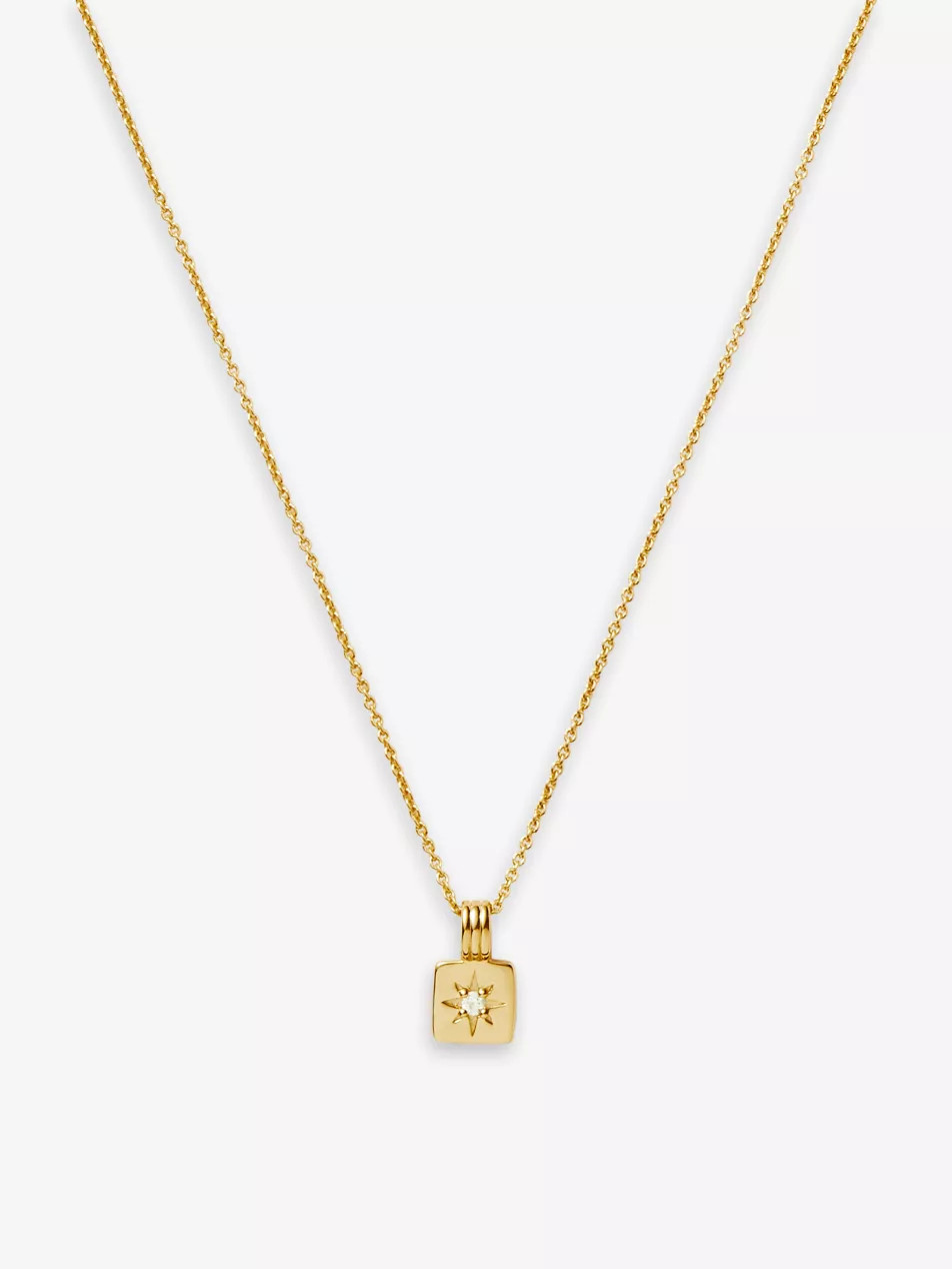 Mini Star-pendant 18ct recycled gold-vermeil sterling-silver necklace | Selfridges