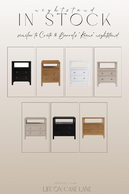 Finally back in stock! 

Look a like to Crate and Barrel keane nightstand.


#LTKhome