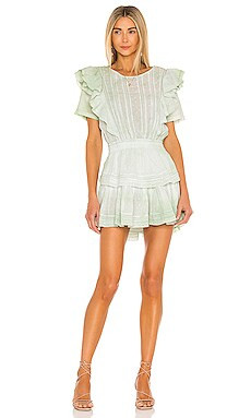 LoveShackFancy Natasha Dress in Moss Hand Dye from Revolve.com | Revolve Clothing (Global)