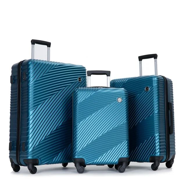 Tripcomp Luggage 3 Piece Set,Suitcase Set with Spinner Wheels Hardside Lightweight Luggage Set 20... | Walmart (US)