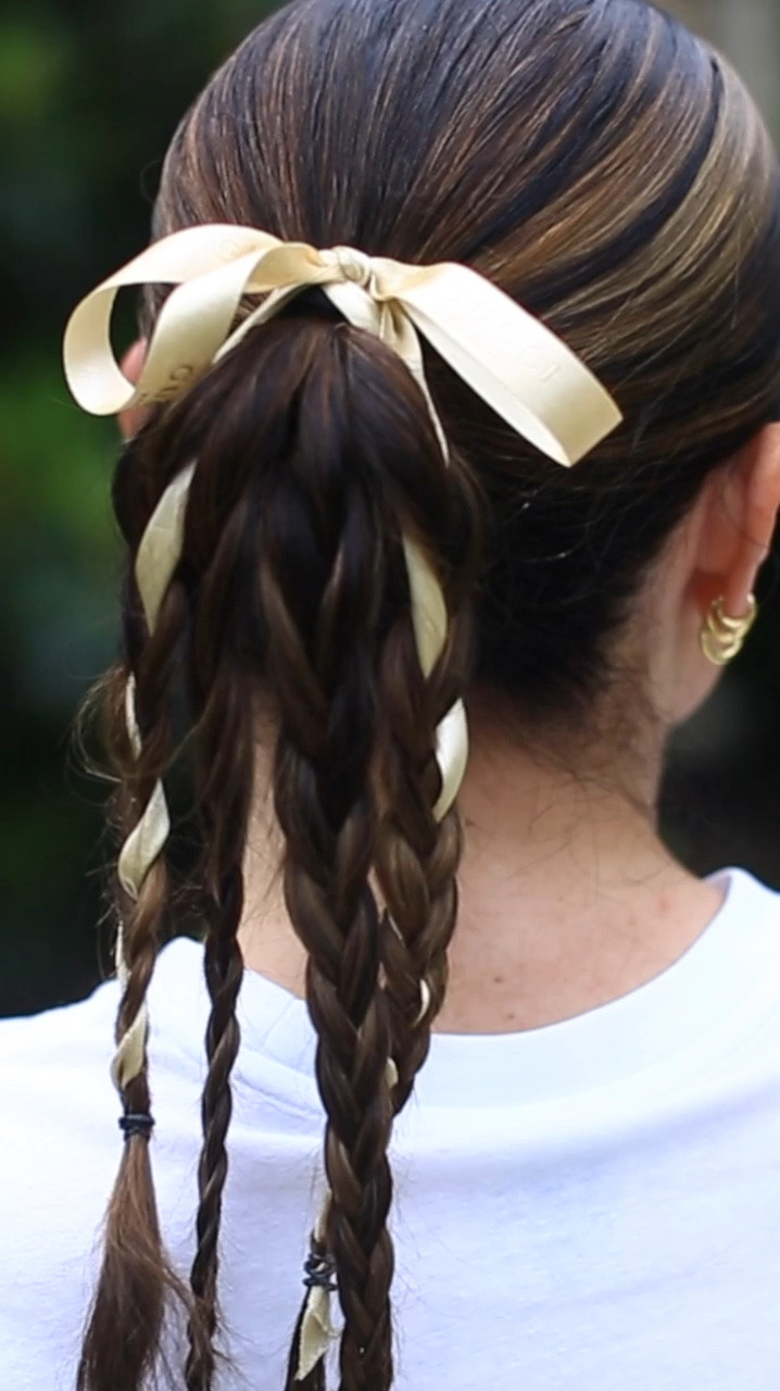 This easy back to school hairstyle is perfect for day 2 or 3 hair! You can pop a mask in to nourish your hair while still having it look cute with the bows and braids! 

#LTKStyleTip #LTKBeauty #LTKKids