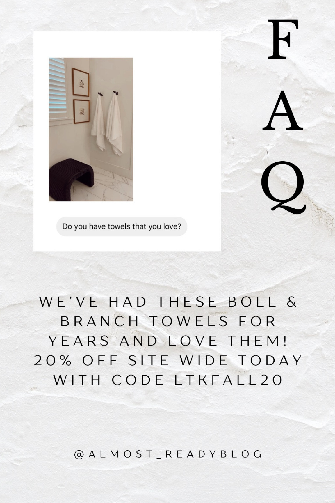 Our favorite bath towels are on sale today with code LTKFALL20 🙌🏼
We also love their sheets! 

#LTKhome #LTKsalealert #LTKSale