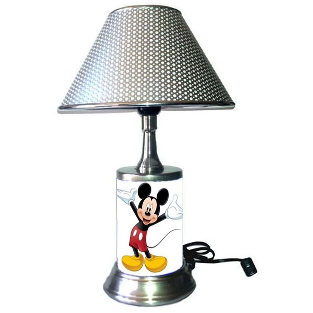 Mickey Mouse desk lamp with chrome finish shade | Etsy (US)