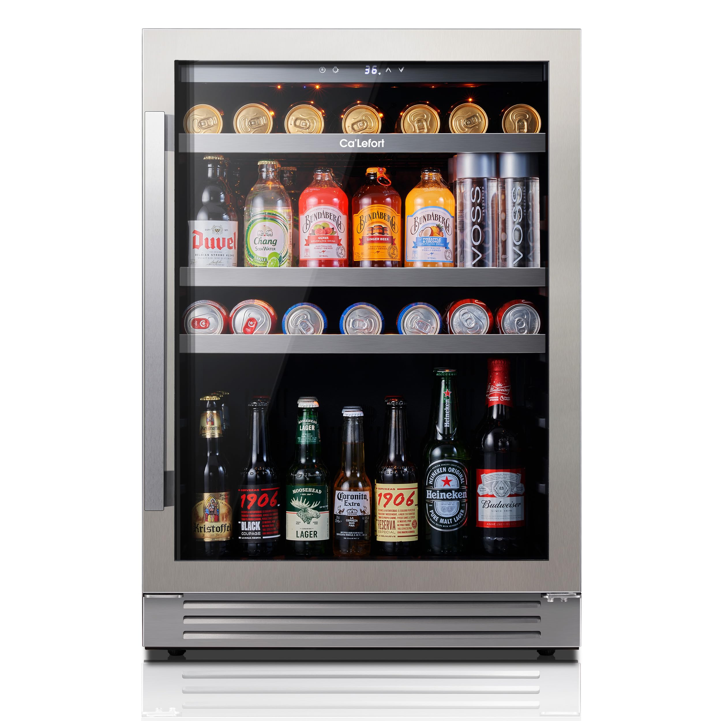 Ca'Lefort 24 Inch Beverage Refrigerator, 180 Can 34°F -54°F Beverage Fridges, Drink Fridge with... | Amazon (US)