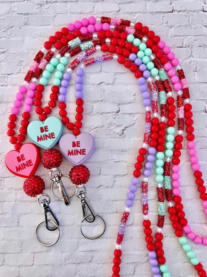 Valentines Lanyards | Etsy (US)