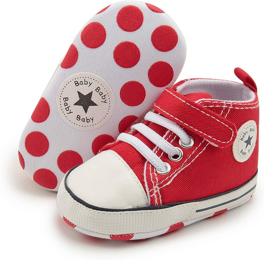 KIDSUN Unisex Babies Fashion Crib Shoes | Amazon (US)