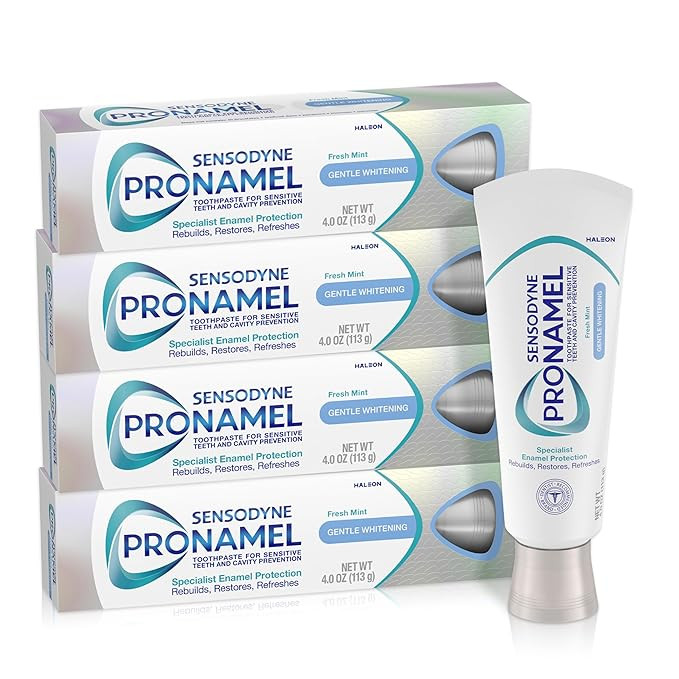 Sensodyne Pronamel Gentle Teeth Whitening Enamel Toothpaste for Sensitive Teeth, to Reharden and ... | Amazon (US)