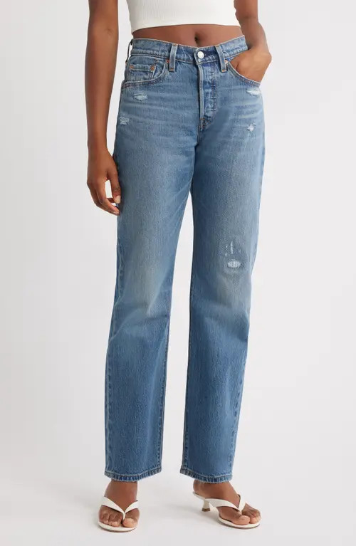 levi's 501® Curve High Waist Straight Leg Jeans in Verified Vintage at Nordstrom, Size 23 X 30 | Nordstrom