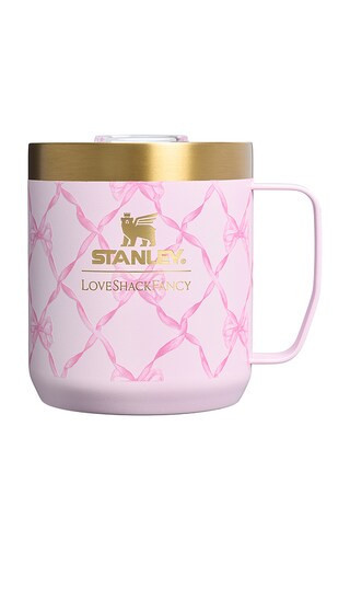 STANLEY x LoveShackFancy The Stay-Hot Camp Mug Set Of 2 in Pink. | Revolve Clothing (Global)