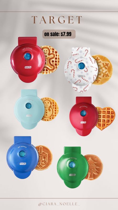 Mini waffle makers ! These are so cute . I have so many !! One for every holiday . Aria loves her themed breakfast ❤️

#LTKHoliday #LTKsalealert #LTKSeasonal