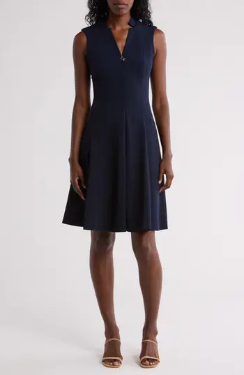 Calvin Klein Sleeveless A-Line Dress in Indigo at Nordstrom Rack, Size 4 | Nordstrom Rack