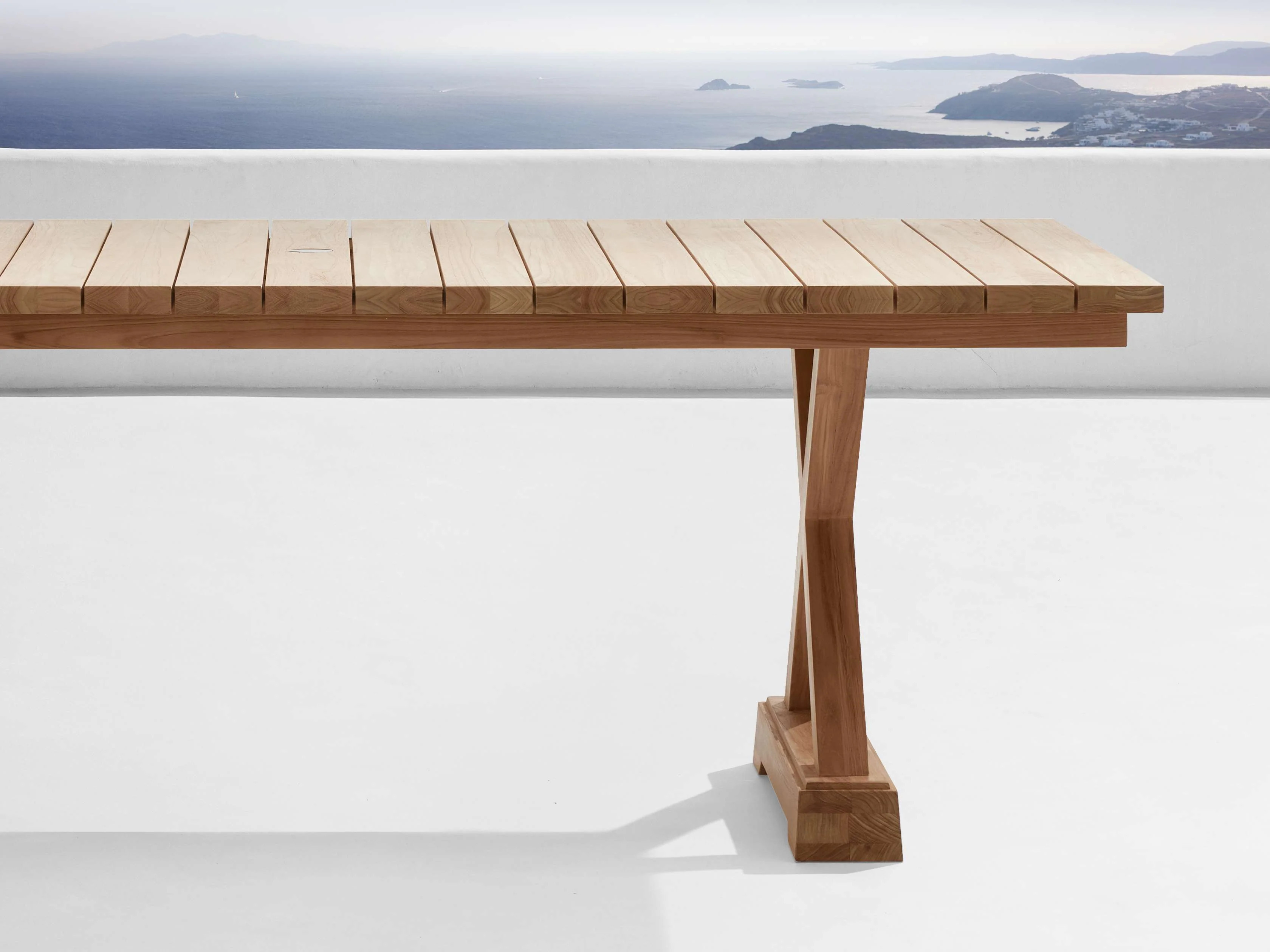 Montego Outdoor Teak Rectangular Dining Table | Arhaus