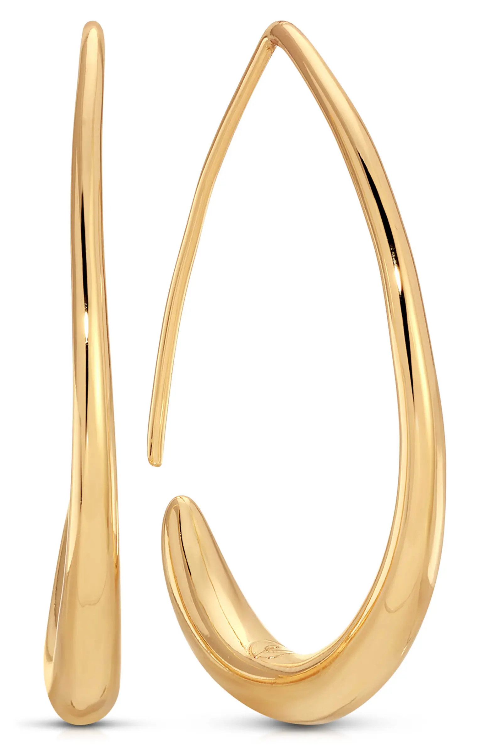 Simple Threader Hoop Earrings | Nordstrom