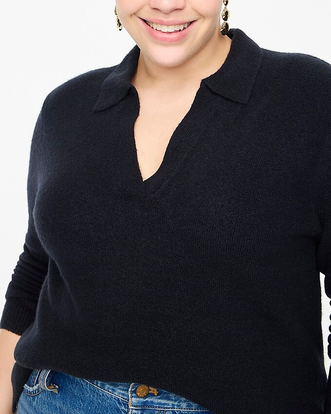 Sweater-polo in extra-soft yarn | J.Crew Factory