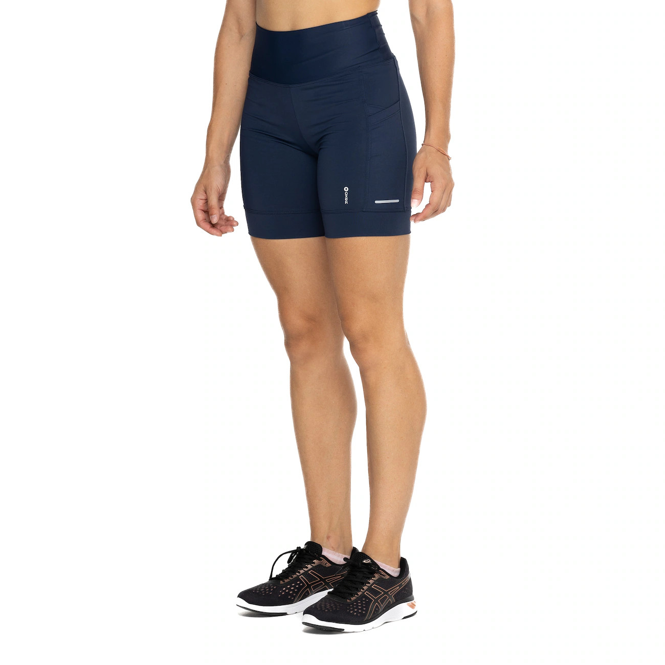 Bermuda Feminina Oxer Bolso Lateral Cós Médio Alta Compressão | Centauro (BR)