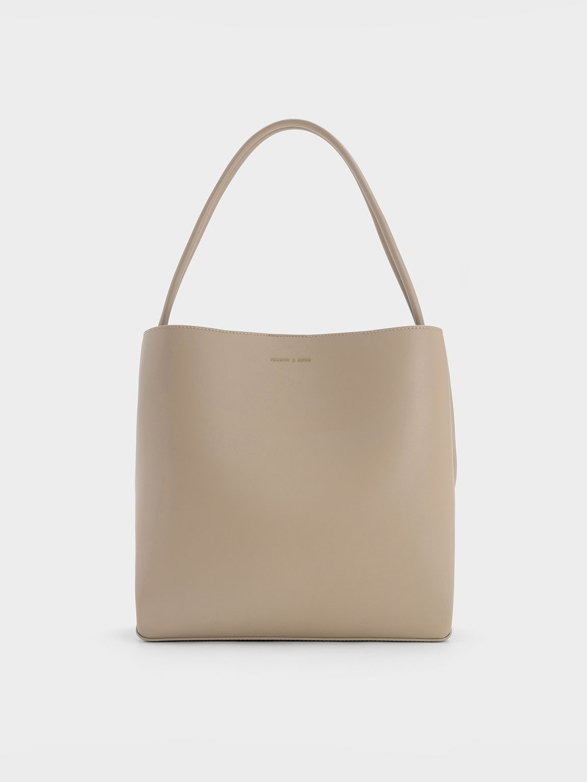 Leia Tote Bag
 - Taupe | Charles & Keith UK