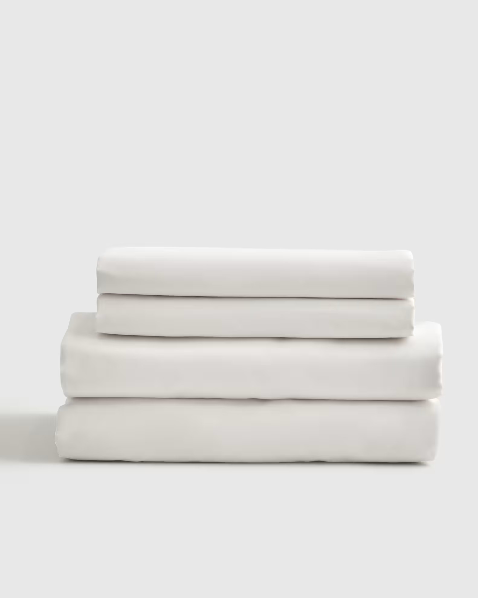 White Luxury Organic Signature Sateen Sheet Set | Quince