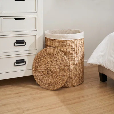 Nova Wicker Laundry Hamper Dovecove Size: Medium (21" x 15" x 15") | Wayfair North America