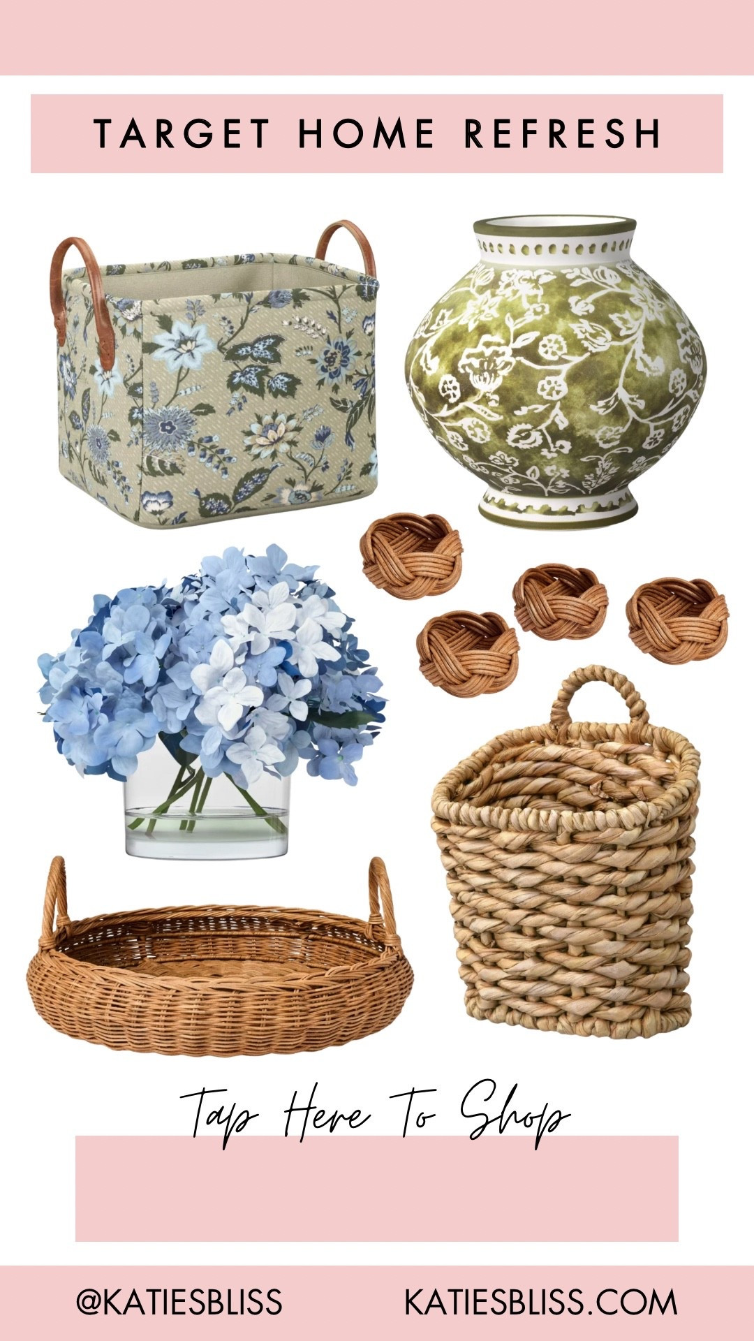 Target home refresh 🤍

Target. Home decor. Basket. Faux flowers. Hydrangea. Napkin rings. Rattan. Vase. Outdoor. Spring. Summer.

#LTKHome