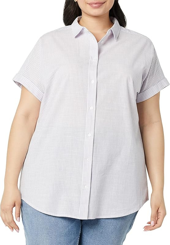 Goodthreads Women's Washed Cotton Short Sleeve Tunic | Amazon (US)