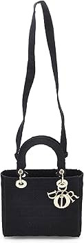 Amazon.com: Dior, Pre-Loved Black Embroidered Canvas Lady D-Lite Medium, Black : Luxury Stores | Amazon (US)