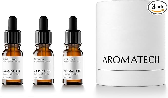 AromaTech The Vanilla Collection Set | Vanilla Night, The Vanilla, and Santal Vanilla - 10 Millil... | Amazon (US)
