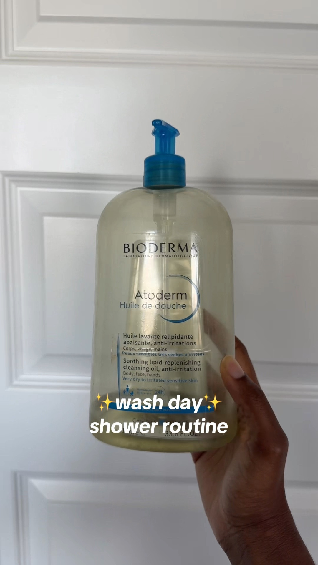 Wash day shower routine - in order.✨

Dry brush while the water gets hot.
Olaplex in while I do an oil cleanse.
Cleanse the body.
Cleanse the hair.
Body scrub while conditioning hair.
Rinse.

@Olaplex @BIODERMA @BIODERMA USA @Naturium @Biosilk Hair Care 

#LTKU #LTKFindsUnder50 #LTKBeauty
