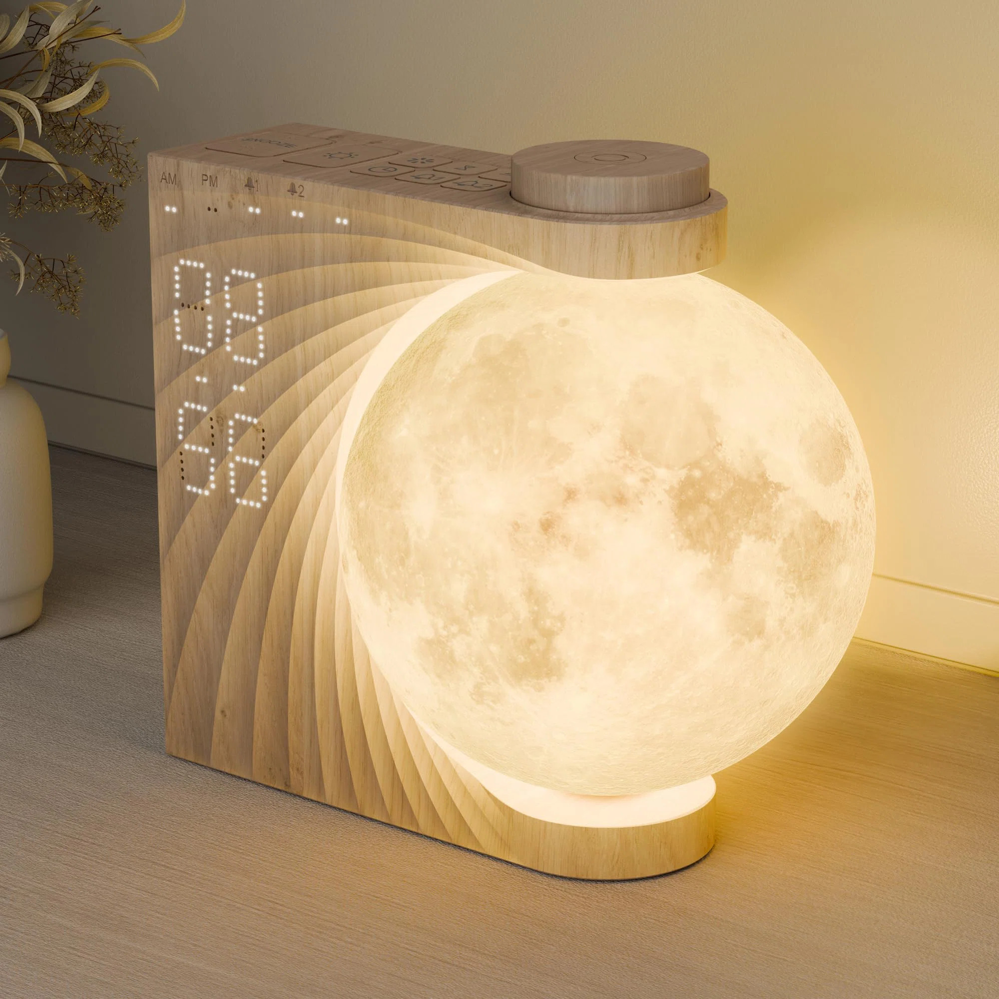 Alarm Clock For Bedrooms, Sunrise Alarm Clock Wake Up Light For Kids Teens, White Noise Sound Mac... | Wayfair North America