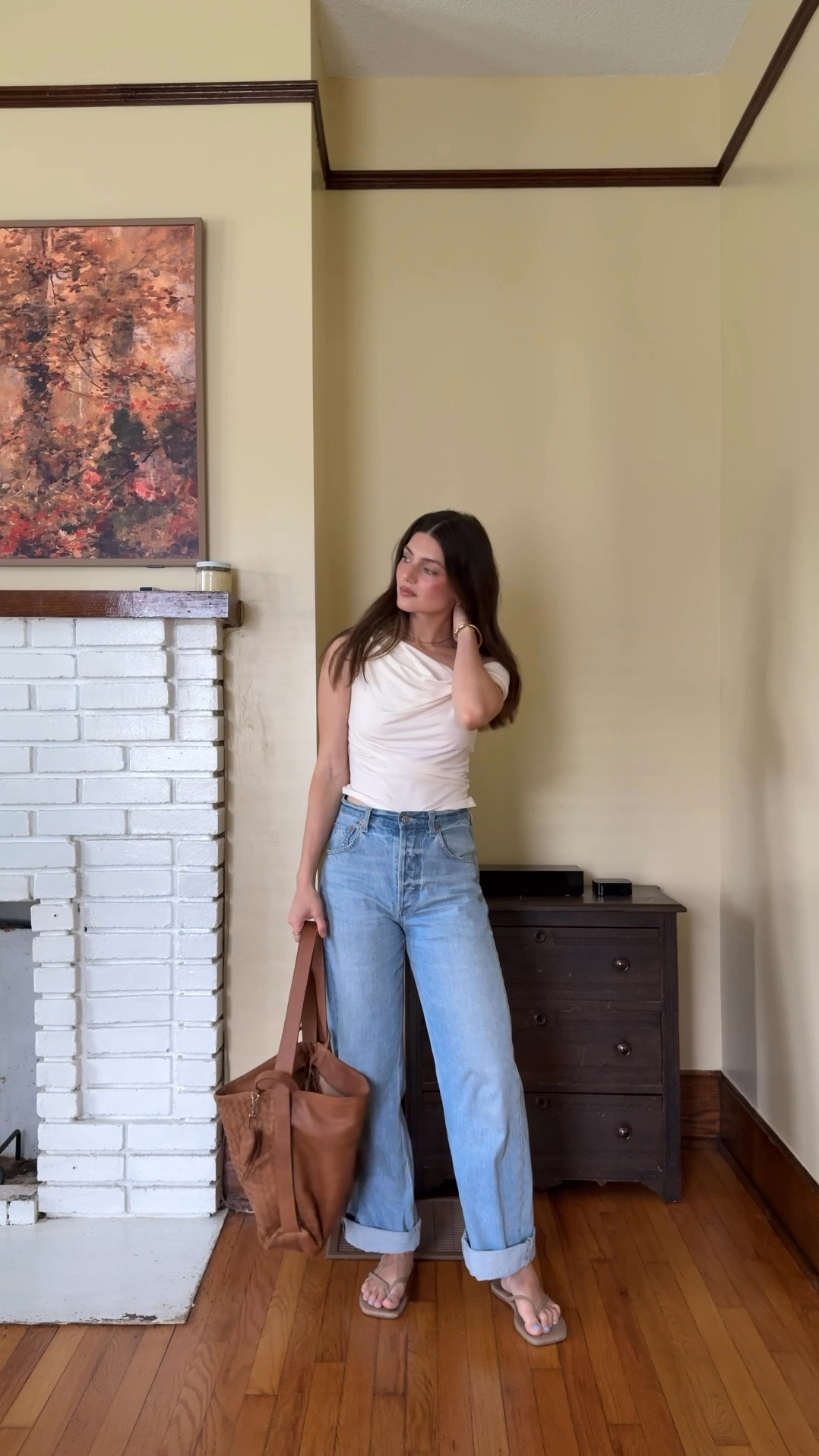 Small top, 24 jeans (size down 1-2)