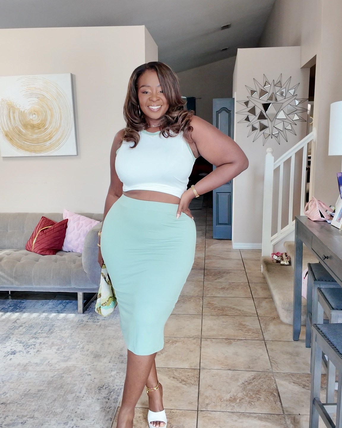 I think green might be fave color 💚 

Green/white set -XL
Striped set - XXL
Dress - XL
Shorts set - XL

#LTKootd #LTKSaleAlert #LTKSeasonal