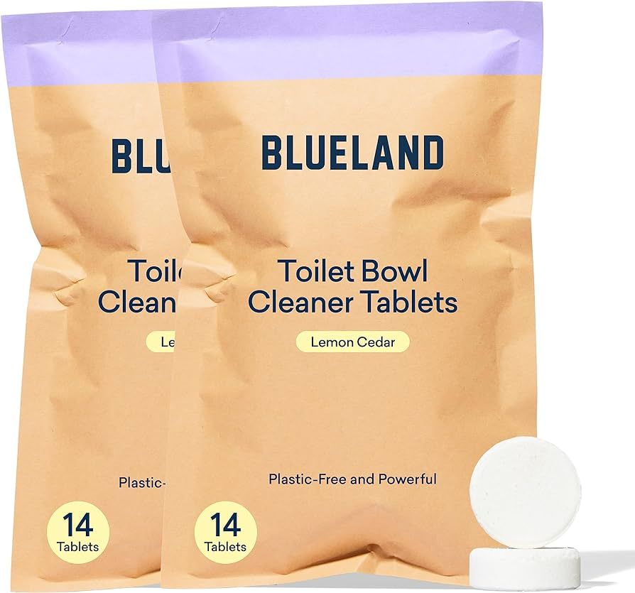BLUELAND Toilet Bowl Cleaner Refills 2 Pack - Eco Friendly Products & Cleaning Supplies - No Hars... | Amazon (US)