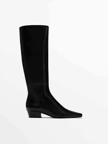 Square toe boots | Massimo Dutti US