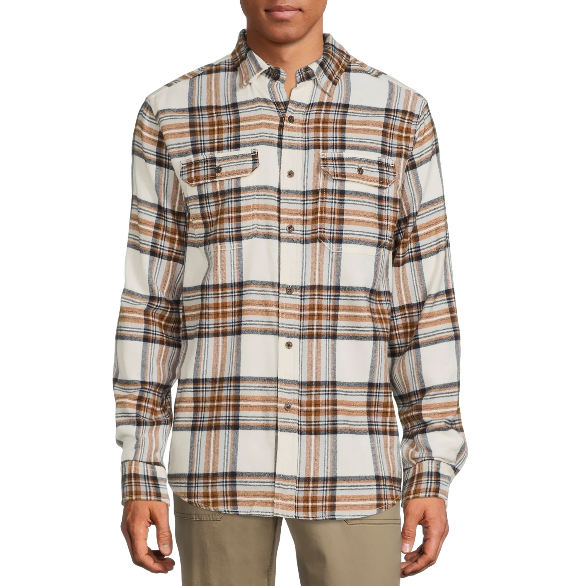 George Men's and Big Men's Super Soft Flannel Shirt, up to 5XLT | Walmart (US)
