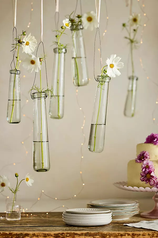 Small Hanging Glass Bud Vase Set | Anthropologie (US)