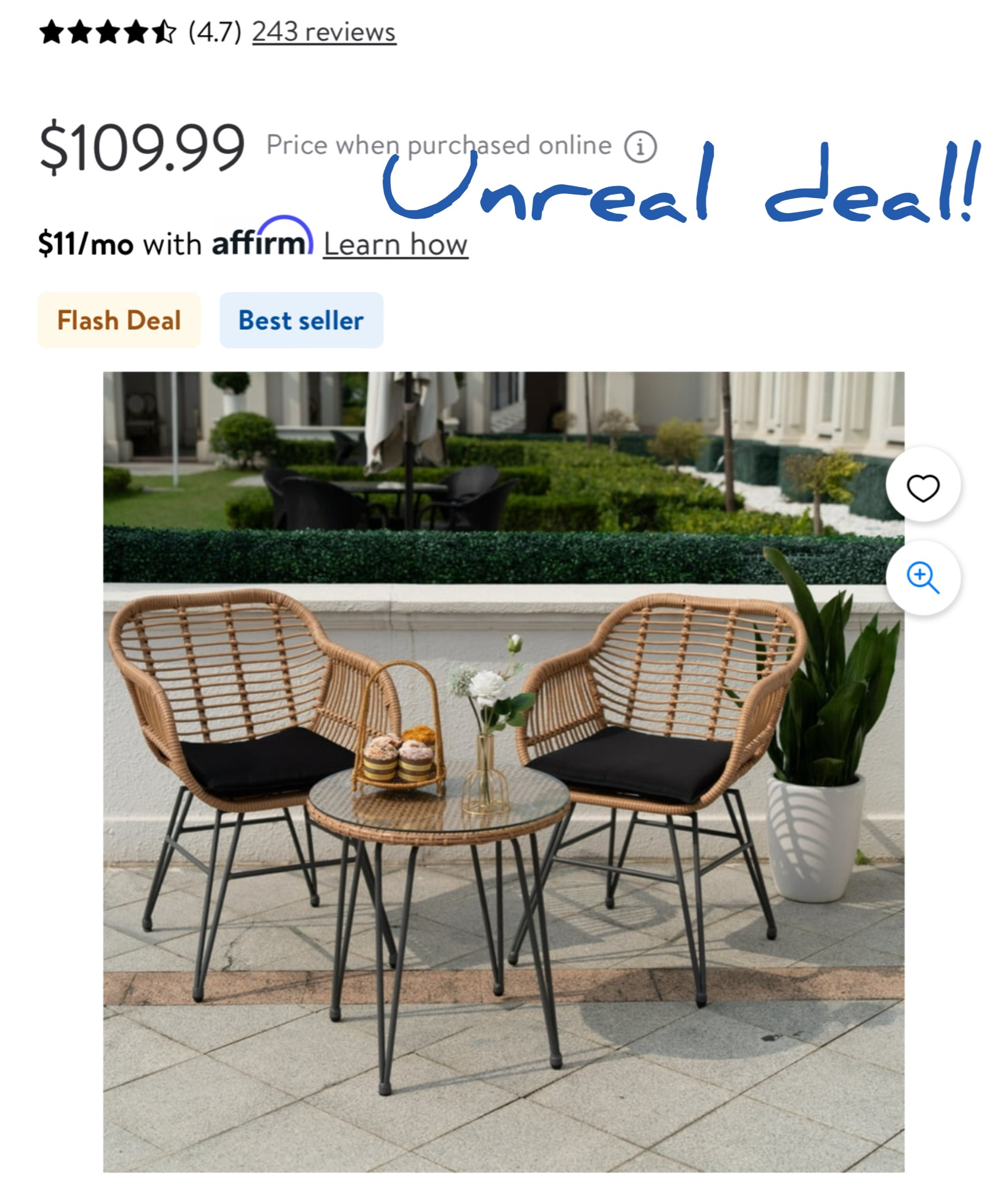 Patio furniture 

#LTKhome #LTKsalealert #LTKSeasonal