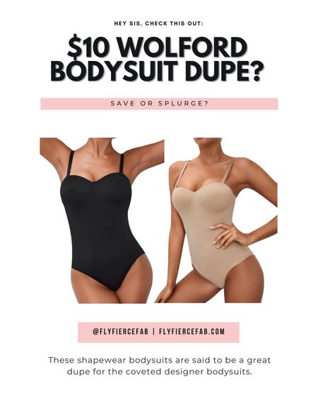 Word on the street is that these $10 bodysuits from SheIn are a great dupe for the Wolford bodysuits. 

They are super easy to style, and must have for all the fashion girlies.

The bodysuit comes in two colors, black and nude.

#LTKFind #LTKunder50