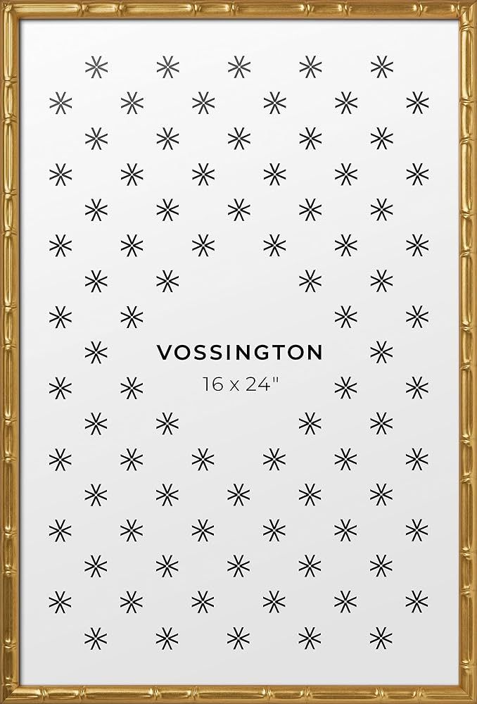 Vossington 16x24 Bamboo Poster Frame - Gold Frame Color - Slim & Modern Frame Design - Fits 1 Pic... | Amazon (US)